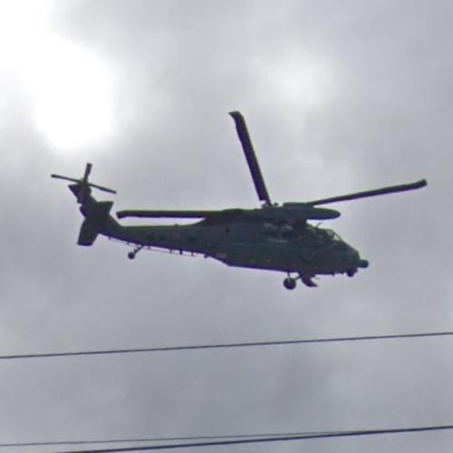 Mitsubishi UH60J {JASDF in Nagoya, Japan (Google Maps)