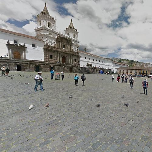 Plaza de San Francisco in Quito, Ecuador (Google Maps)
