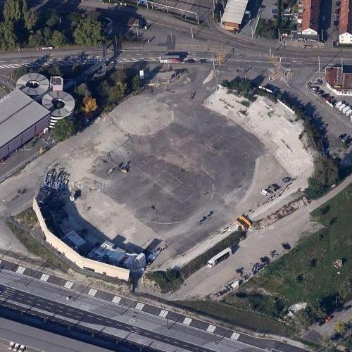 Hardturm Stadion in Zürich, Switzerland (Google Maps)
