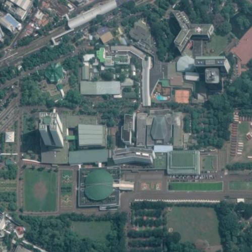 DPR/MPR (National Parliament) Building in Jakarta, Indonesia (Google Maps)