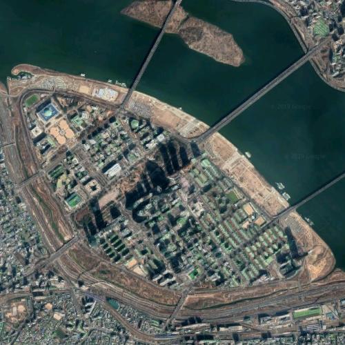 Yeouido in Seoul, Republic of Korea (Google Maps)