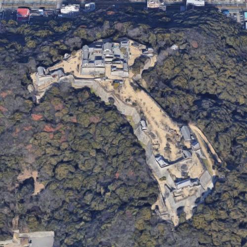 Matsuyama Castle (Iyo) in Matsuyama, Japan (Google Maps)