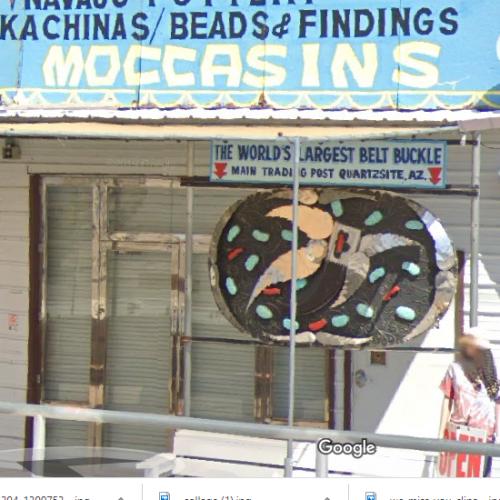 World's Largest Belt Buckle in Quartzsite, AZ Virtual Globetrotting