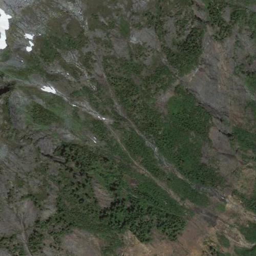 Jagged Ridge Falls in Concrete, WA (Google Maps)