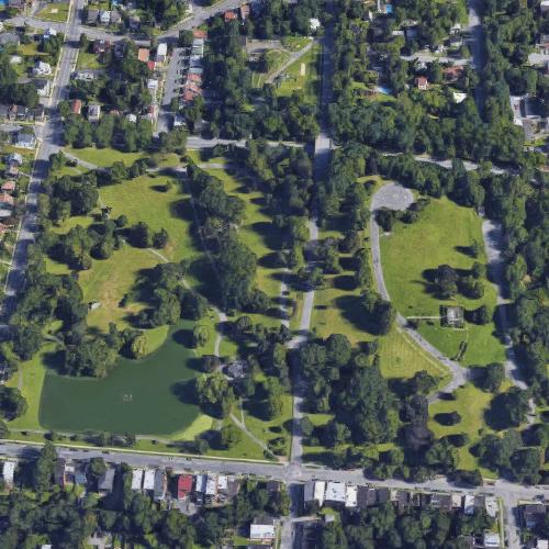 Downing Park in Newburgh, NY (Google Maps)