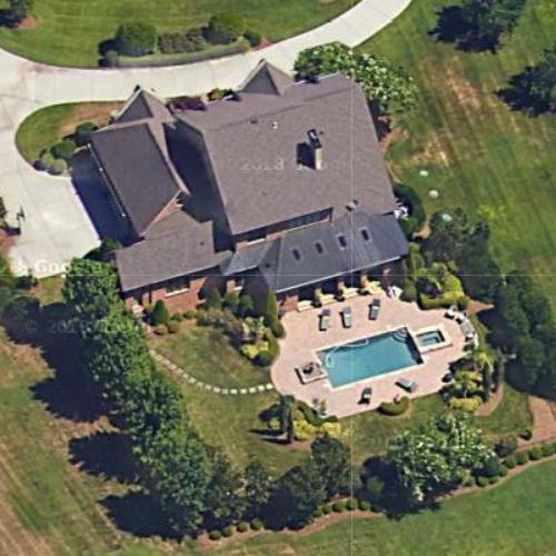 Alex Bowman's house in Concord, NC (Google Maps)