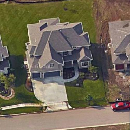 Mitchell Schwartz' house in Overland Park, KS (Google Maps)