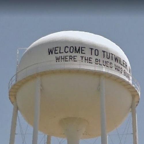 Tutwiler water tower Birthplace of the Blues in Tutwiler, MS (Google