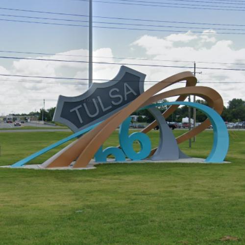 'Route 66 Rising' by Eric Garcia in Tulsa, OK (Google Maps)