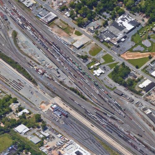 Charlotte Yard Norfolk Southern in Charlotte, NC (Google Maps)