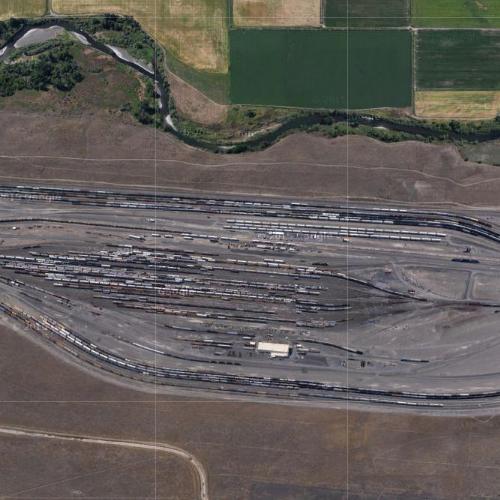 Hinkle Yard UP in Hermiston, OR (Google Maps)