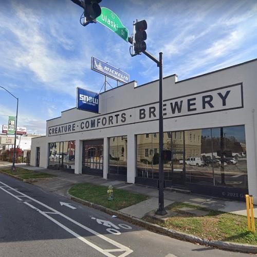 Creature Comforts Brewing Co. (Thor's beer) in Athens, GA (Google Maps)