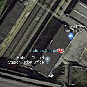 Holmes Chapel Railway Station in Holmes chapel, United Kingdom