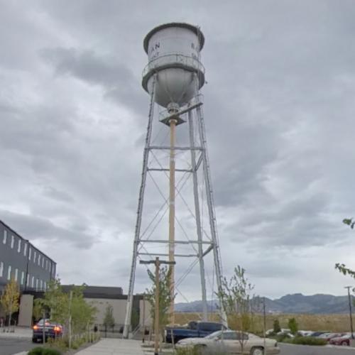 Bozeman water tower in Bozeman, MT (Google Maps)