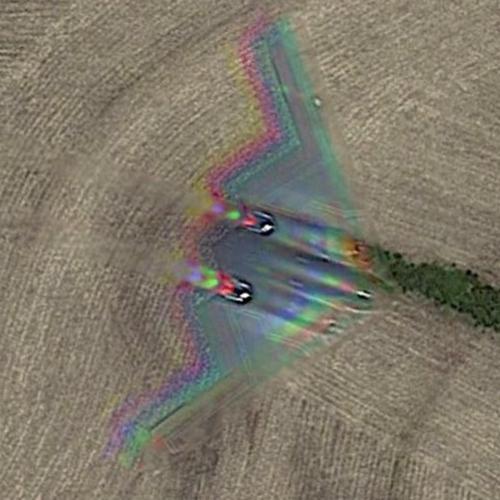 Stealth bomber spotted in Concordia, MO (Google Maps)