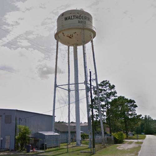 Walthourville Water Tower in Walthourville, GA (Google Maps)