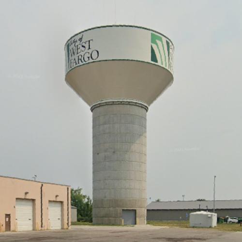 Fargo 2nd Ave W water tower in West Fargo, ND Virtual Globetrotting