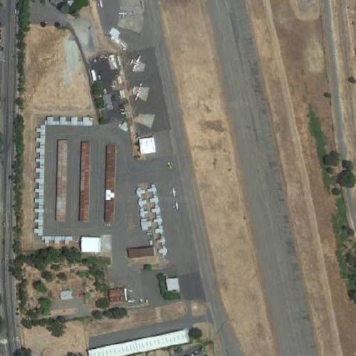 Ukiah Municipal Airport in Ukiah, CA (Google Maps)
