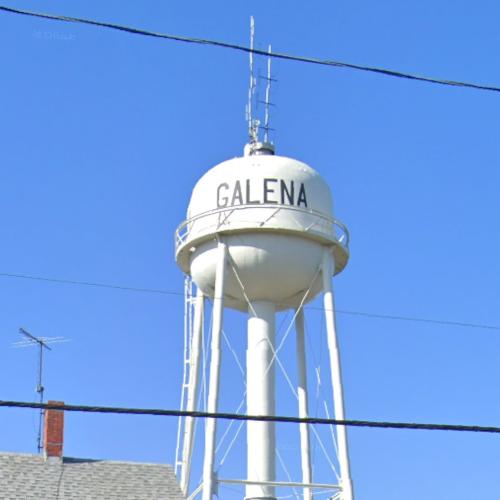 Galema water tower in Galena, MD (Google Maps)