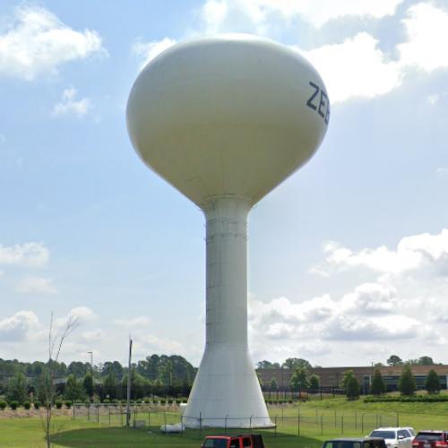 Zebulon Spheroid water tower in Zebulon, NC Virtual Globetrotting