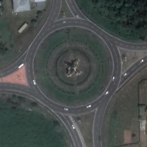 Teapot roundabout in Kuala Belait, Brunei (Google Maps)