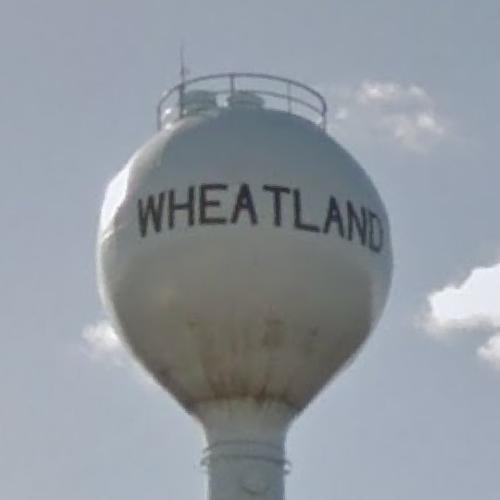 Wheatland Water Tower in Wheatland, MO (Google Maps)