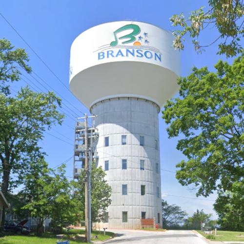 Branson Water Tower in Branson, MO (Google Maps)