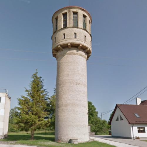 Mustvee, Tähe, water tower in Mustvee, Estonia (Google Maps)