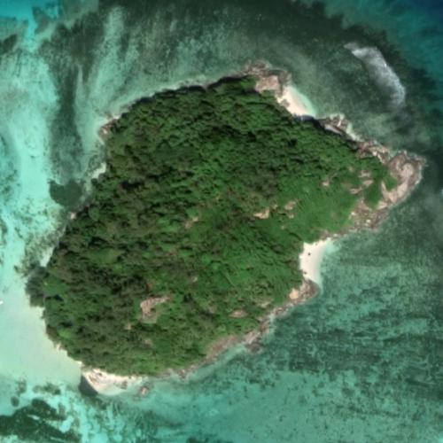 Moyenne Island in Cerf Island, Seychelles (Google Maps)