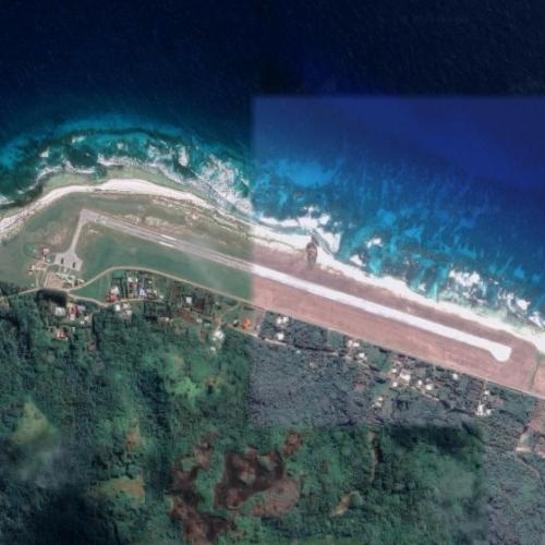 Rurutu Airport in Rurutu, French Polynesia (Google Maps)