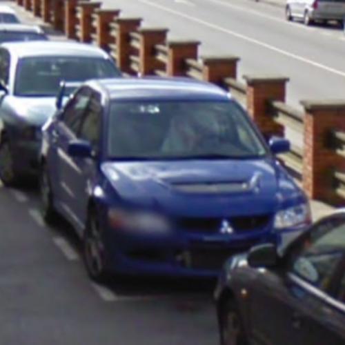 Mitsubishi Evo IX in Oviedo, Spain (Google Maps)