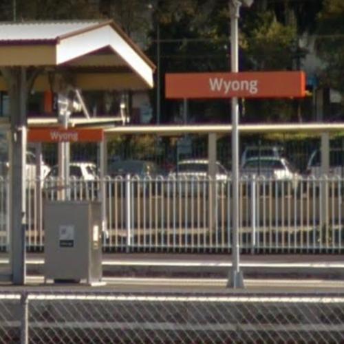 Wyong Train Station in Wyong, Australia (Google Maps)
