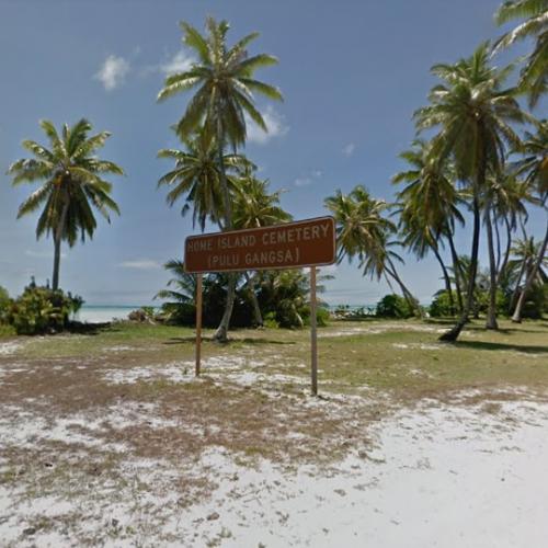 Home Island Cemetery in Home Island, Cocos (Keeling) Islands (Google Maps)