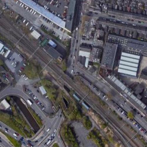 Stoke Road Railway Bridge in Stoke-on-Trent, United Kingdom (Google Maps)