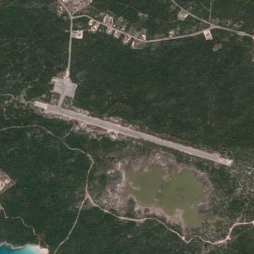 Black Point Airstrip in Black Point, Bahamas (Google Maps)