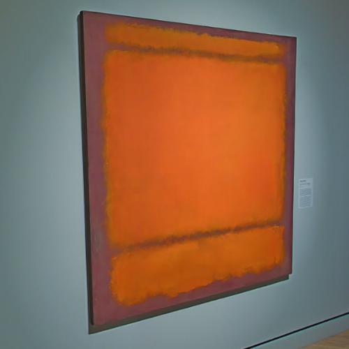 'No. 210/No. 211 (Orange)' by Mark Rothko in Bentonville, AR (Google Maps)