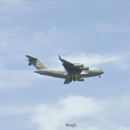C17 Globemaster III landing at Altus AFB in Altus Air Force Base, OK