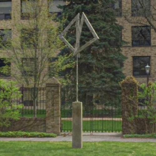 'Two Open Triangles Up Gyratory' by George Rickey in South Bend, IN ...