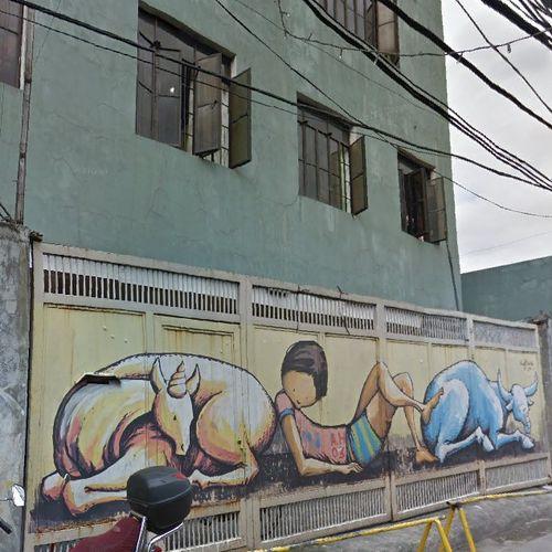 Mural made in collaboration with streetchildren in Manila, Philippines