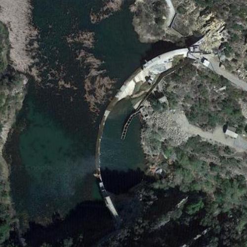 Matilija Dam in Ojai, CA (Google Maps)