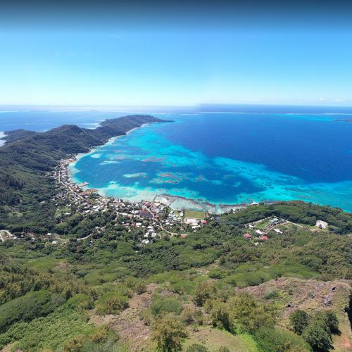 Mount Duff in Rikitea, French Polynesia (Google Maps)