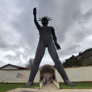 Colossus of Rhodes replica in Briceño, Colombia - Virtual Globetrotting