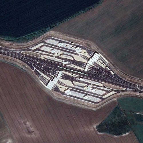 International motorway border crossing ROHU in Ártánd, Hungary (Google