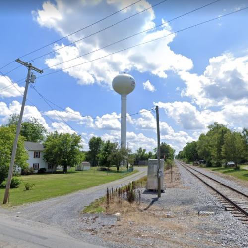 Ridgeway water tower in Ridgeway, WV (Google Maps)