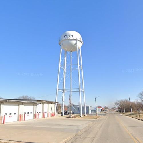 Stuart water tower in Stuart, IA Virtual Globetrotting
