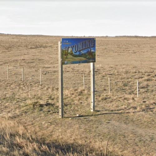 to Wyoming sign in Hulett, WY (Google Maps) (2)