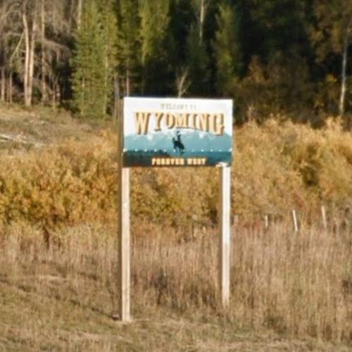 to Wyoming sign in Mountain Home, WY (Google Maps) (6)