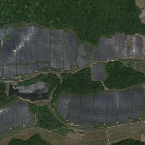Hanwha Solar Power Kitsuki in Kitsuki, Japan (Google Maps)