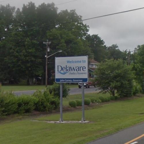 to Delaware sign in Selbyville, DE (Google Maps) (2)