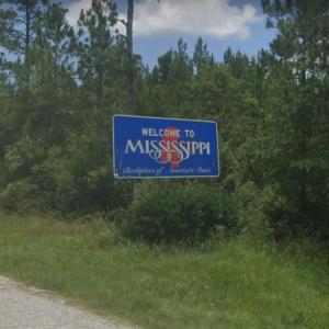 Welcome to Mississippi sign in Lucedale, MS (#4) - Virtual Globetrotting
